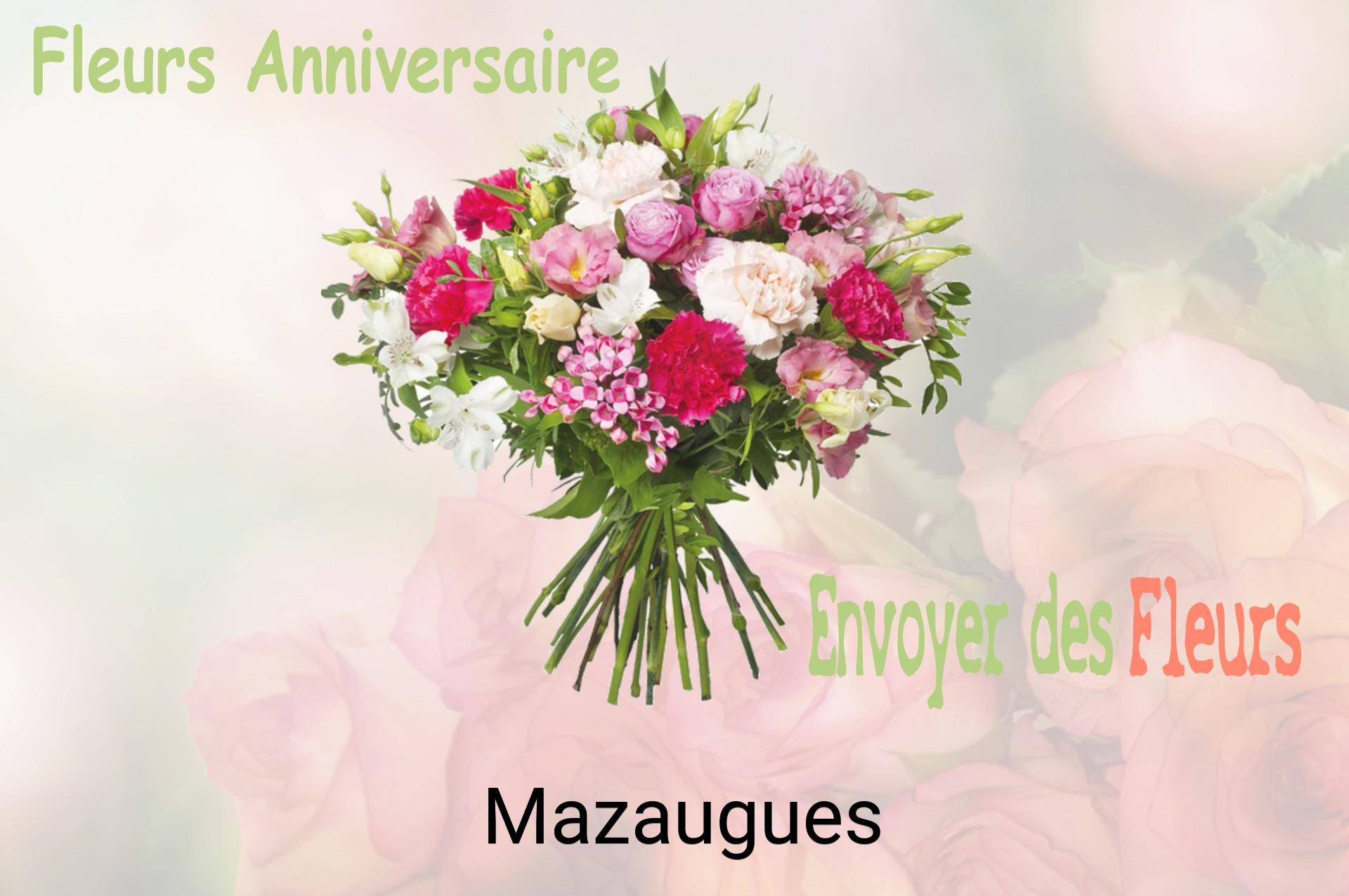 Bouquet de fleurs d’anniversaire livré à Mazaugues