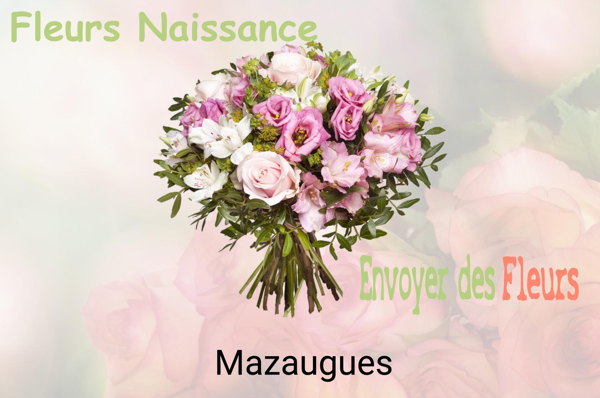Bouquet de fleurs de naissance livré à Mazaugues